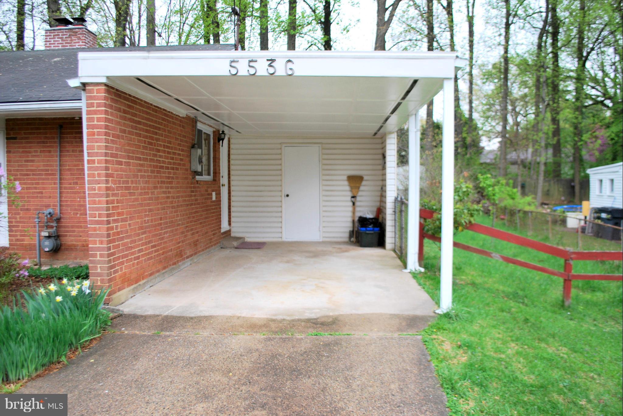 5536 Belfast Place Springfield, VA 22151 - Photo 3 of 30 Carport w/Storage