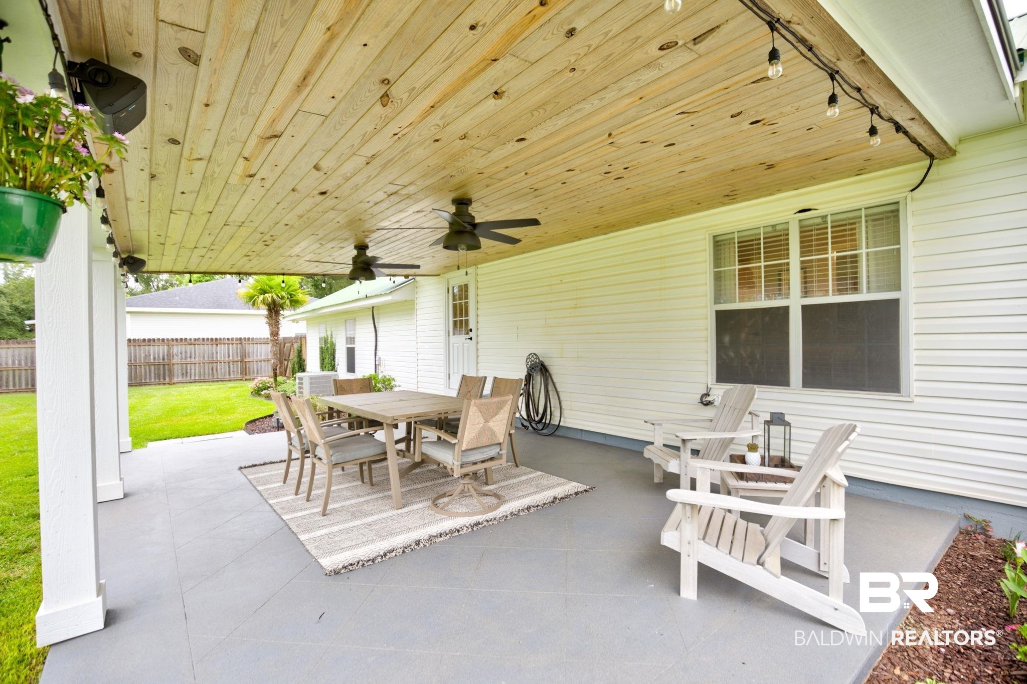 18732 Fairground Road Robertsdale, AL 36567 - Photo 37 of 46 View of patio / terrace with ceiling fan