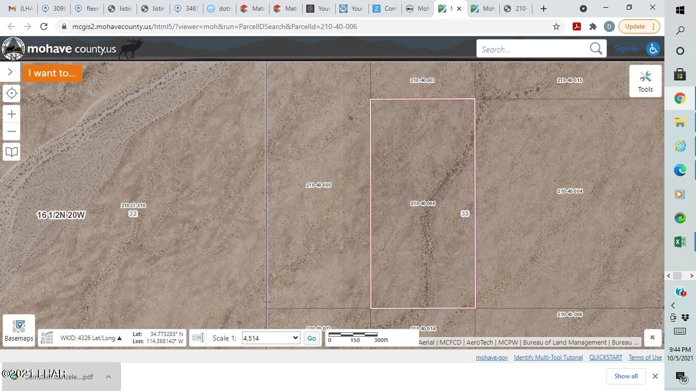2 Off Of Polaris Road Golden Valley, AZ 86413 - Photo 7 of 10 20 Acre Property parcel located 1/2 mile north of Polaris Road is highlighted