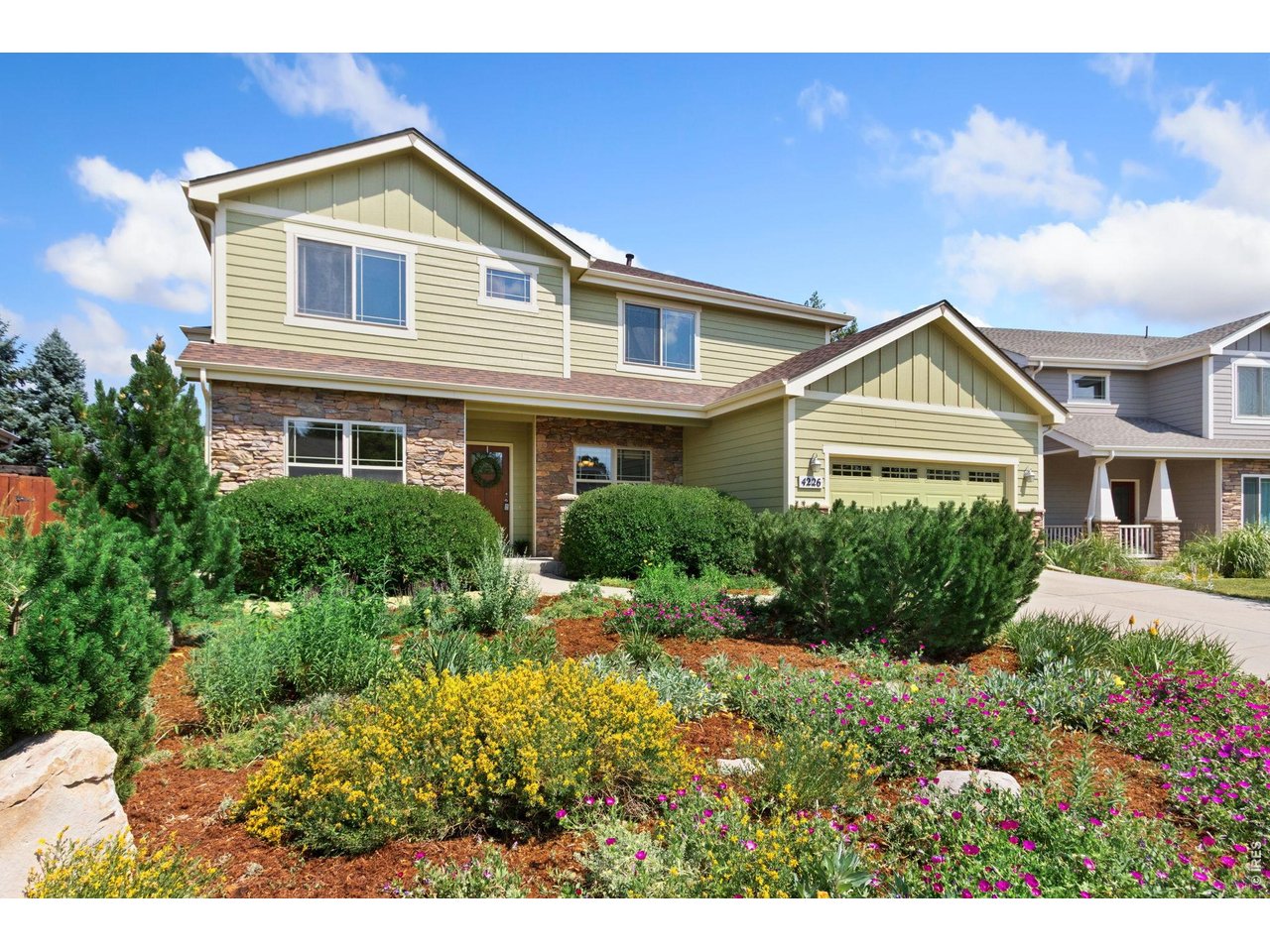 Modern Craftsman notably built by Bronsert Construction. Ideally located in The Gates at Woodbridge.