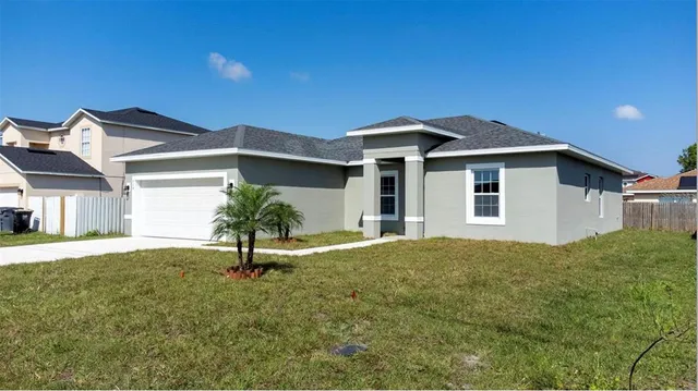 a house with trees in front of it
