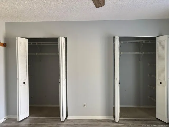 a view of wooden door