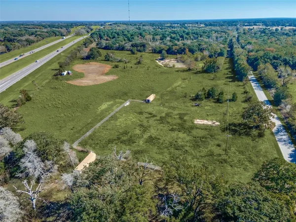 a view of a lake with a city