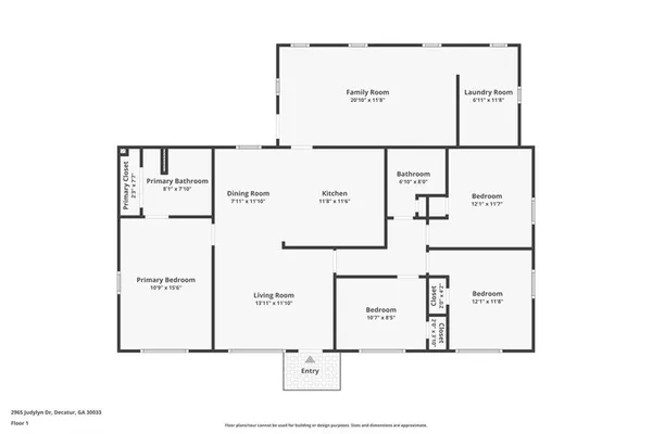 $359,900 | 2965 Judylyn Drive, Decatur, GA 30033