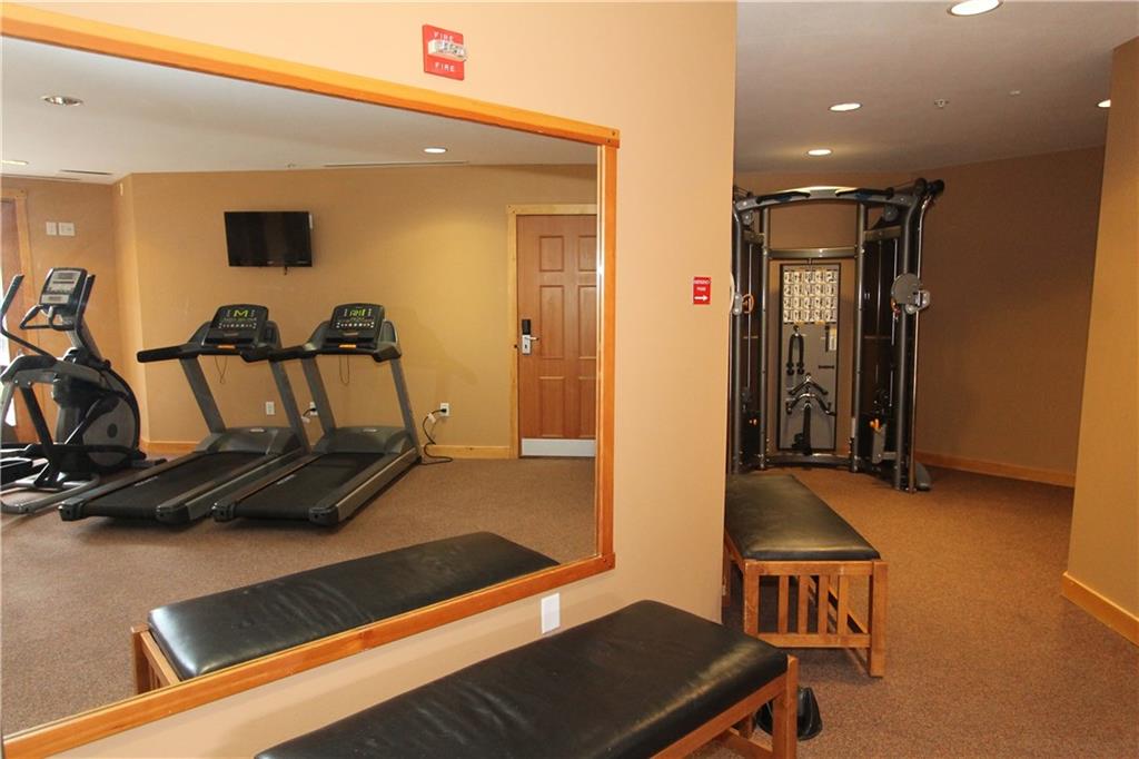 910 Copper Road, Unit 303 Copper Mountain, CO 80443 - Photo 23 of 26 a view of a room with gym equipment