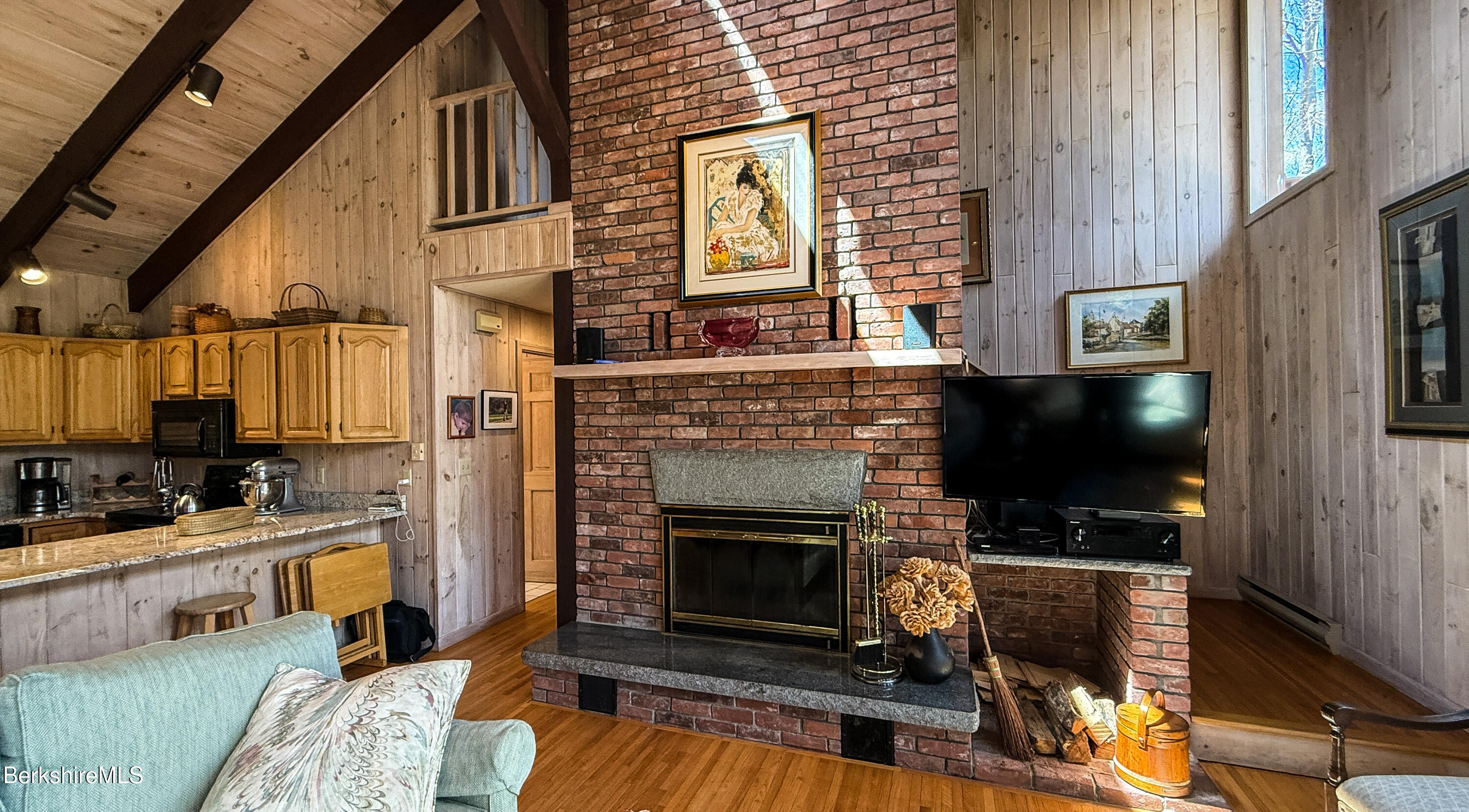 121 Hiawatha Hill Road Becket, MA 01223 - Photo 16 of 48 Beautiful Brick Fire place