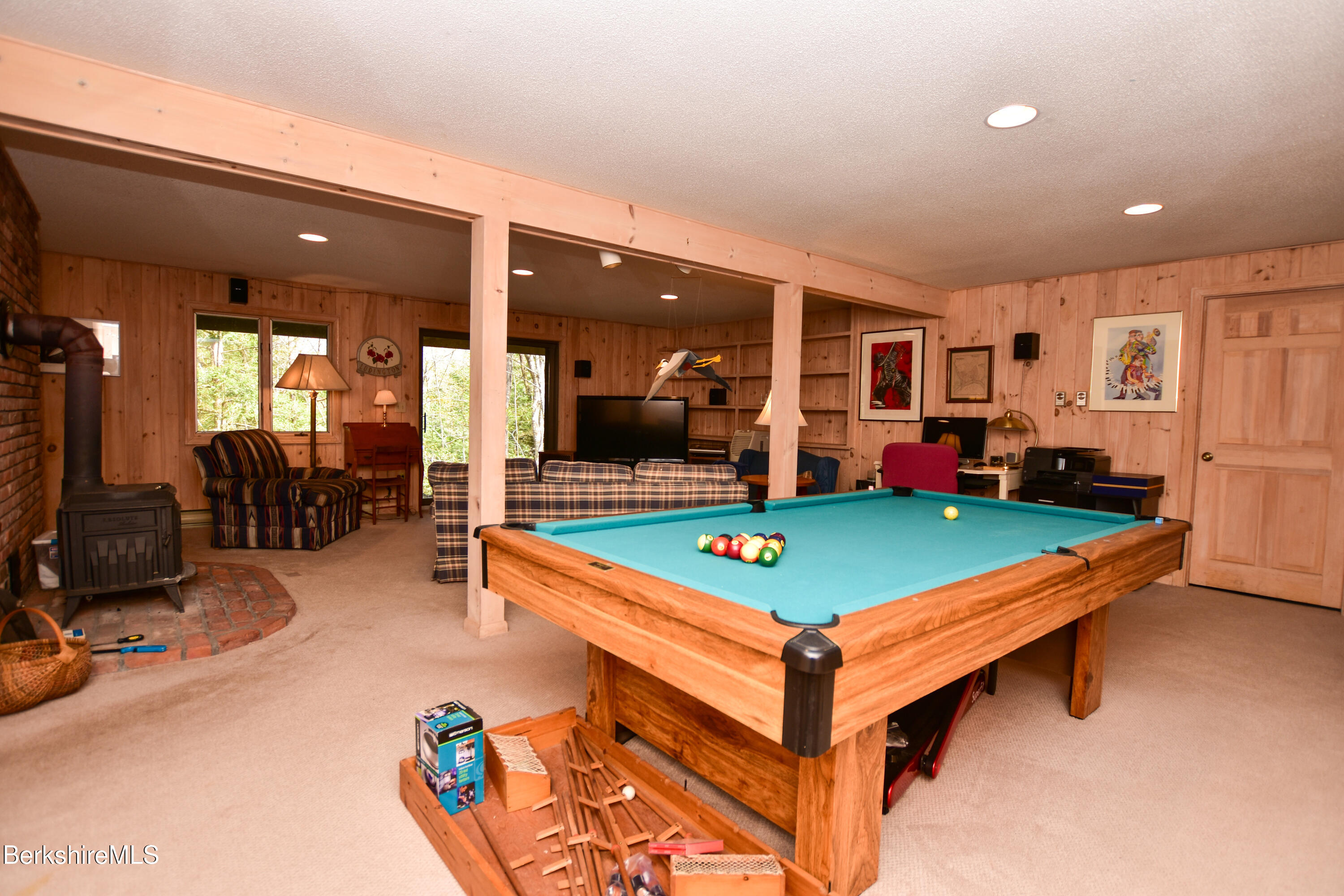 121 Hiawatha Hill Road Becket, MA 01223 - Photo 32 of 48 Pool room game room