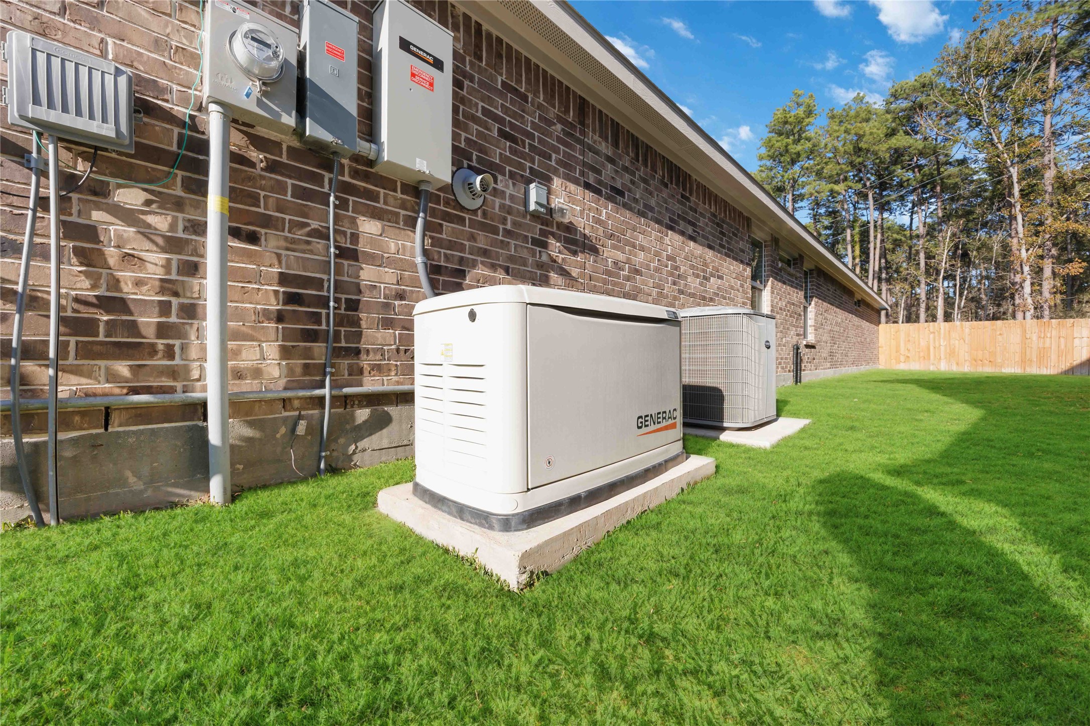 24034 Sunview Vly Drive Spring, TX 77373 - Photo 11 of 43 a view of backyard with a small cabin and wooden fence