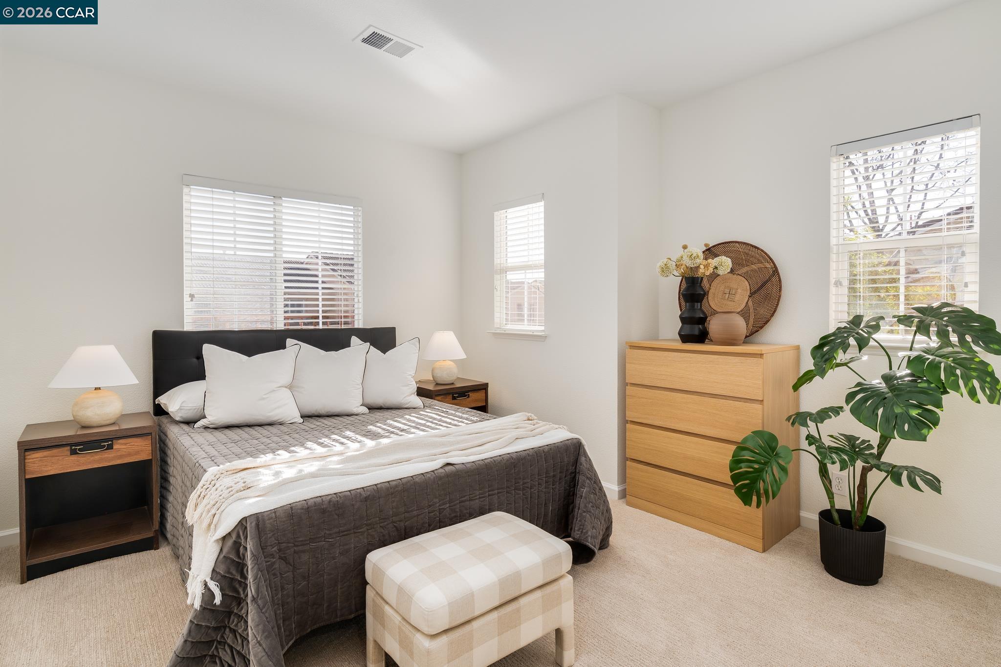 7110 Briza Loop San Ramon, CA 94582 - Photo 14 of 25 a bedroom with a bed and a potted plant