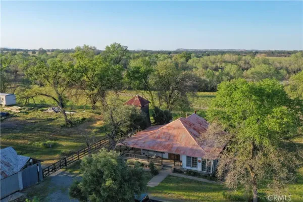 a view of a lake with a forest