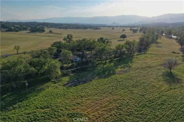 a view of a lake with a mountain in the background