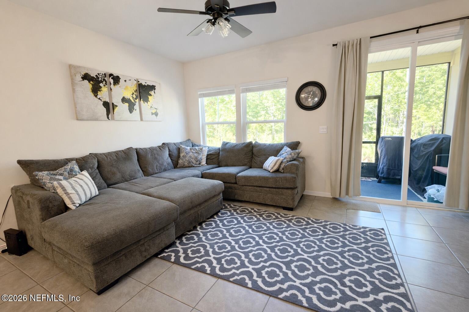 597 Coastline Way Street St. Augustine, FL 32092 - Photo 10 of 21 a living room with furniture and a large window