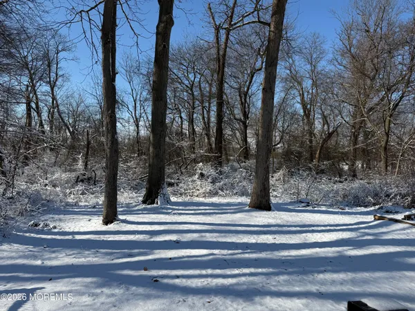 a view of a building with trees