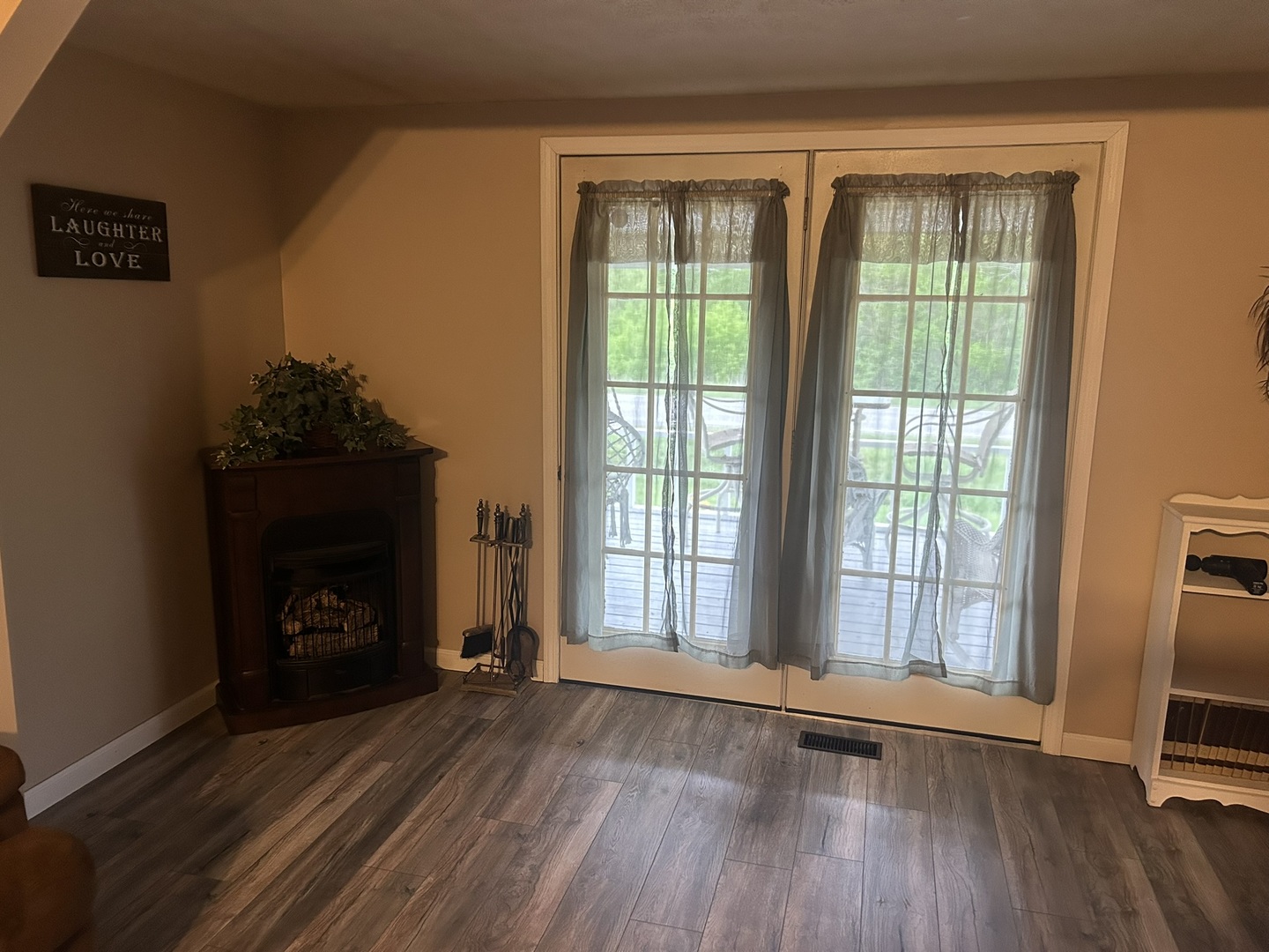 1 Bushwack Road Golconda, IL 62938 - Photo 15 of 38 a view of an empty room with wooden floor and a window