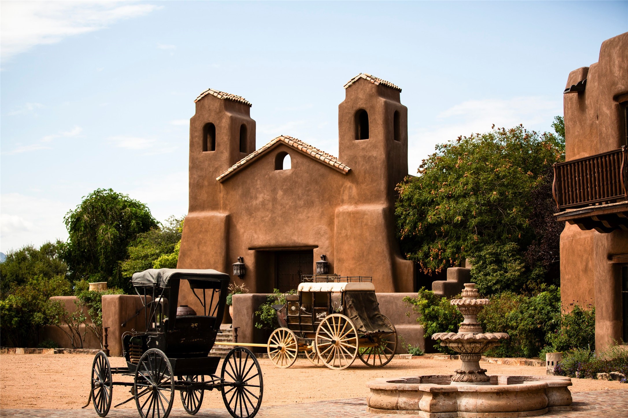 37 Rancho Alegre Road Santa Fe, NM 87508 - Photo 48 of 69 The Chapel & Plaza Courtyard