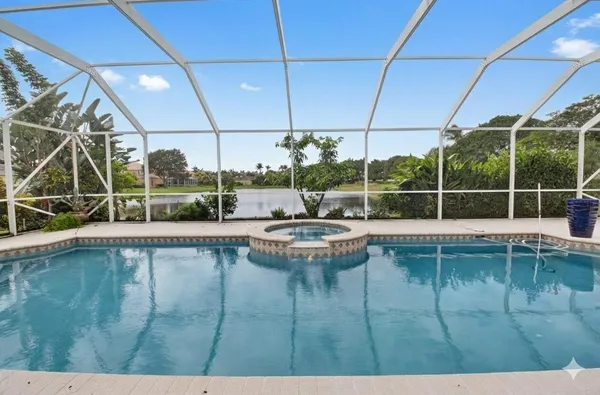a view of a swimming pool