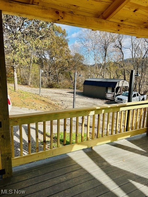 2445 McCord Hill Road Wellsburg, WV 26070 - Photo 34 of 37 Deck featuring view of scattered trees