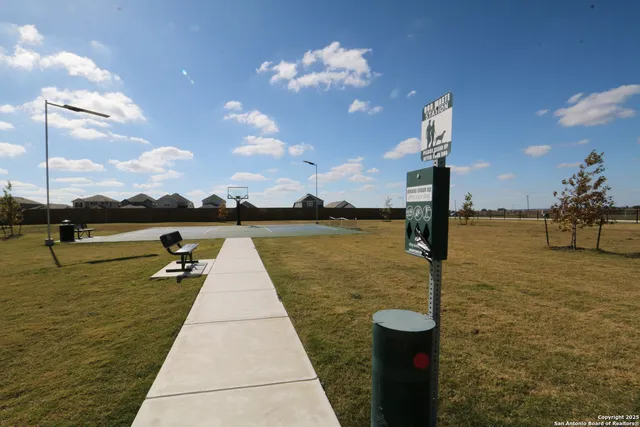 a view of a yard with cars