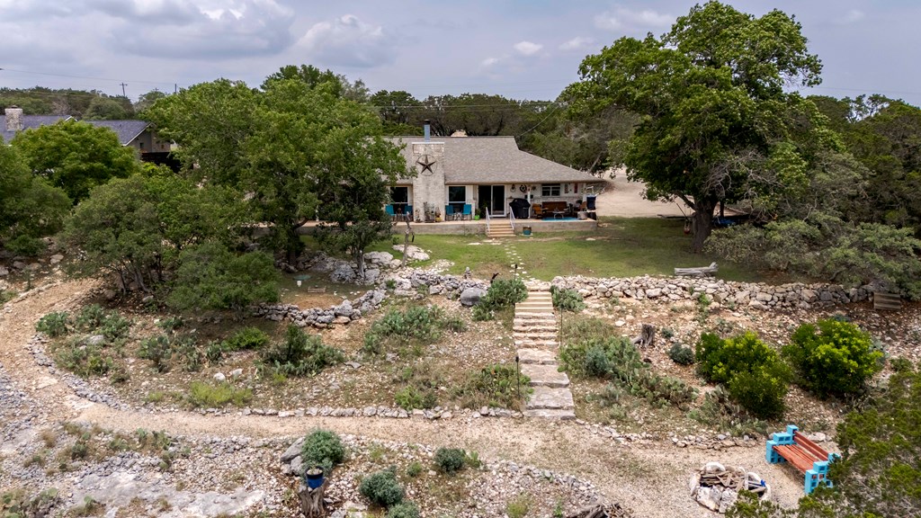 116 Ridge Road West Ingram, TX 78025 - Photo 41 of 65 a aerial view of a house with a yard