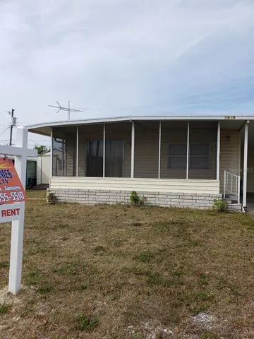 a house with white door