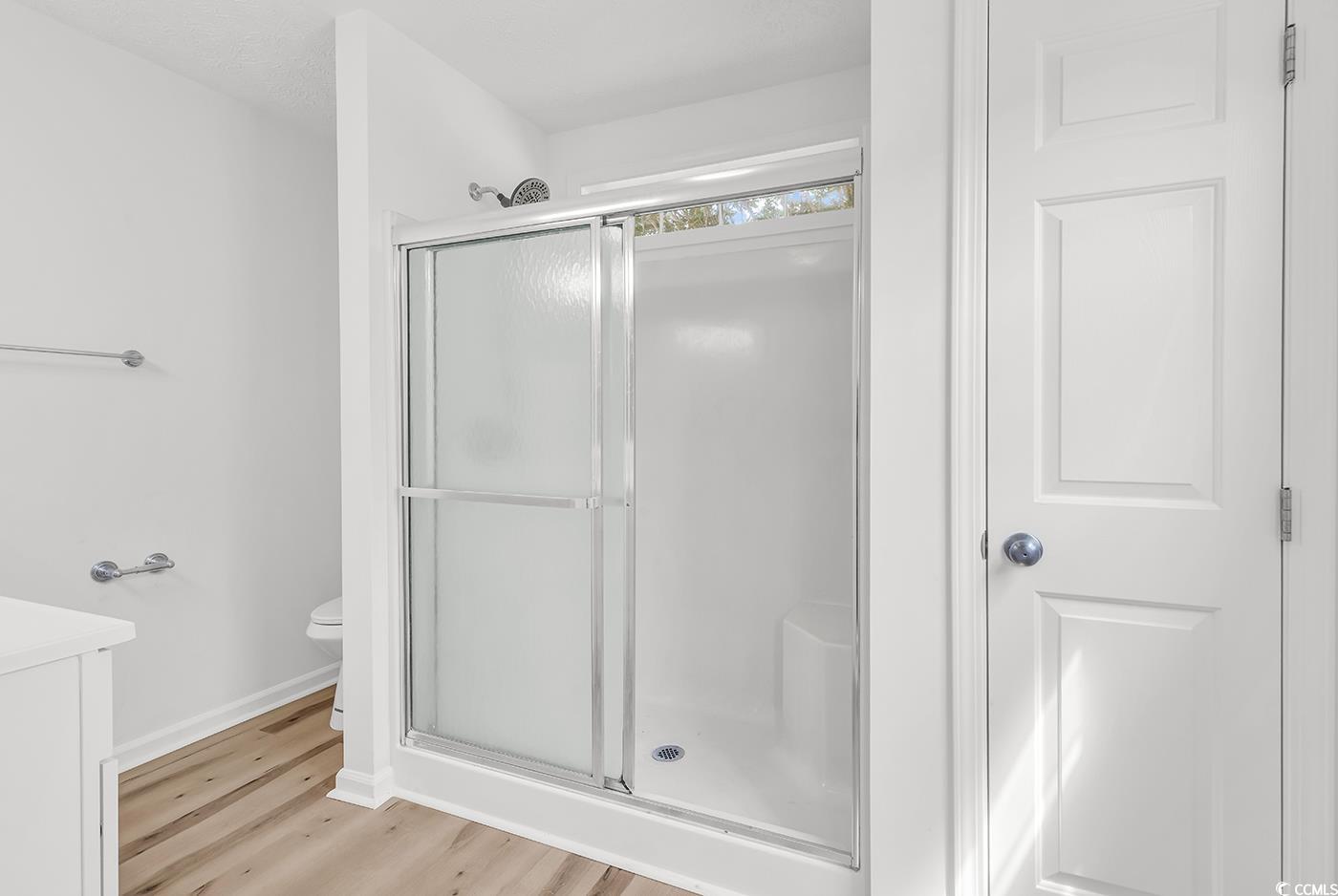 9616 Sullivan Drive Murrells Inlet, SC 29576 - Photo 12 of 23 Bathroom featuring vanity, wood finished floors, t