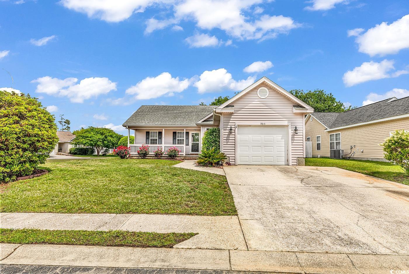 9616 Sullivan Drive Murrells Inlet, SC 29576 - Photo 2 of 23 Ranch-style house with a porch, a front yard, cent