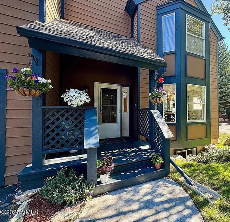 a front view of a house