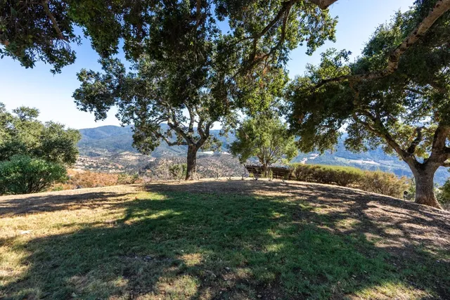 a view of an outdoor space with a lake view