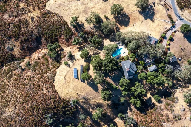 a view of a bird of mountains