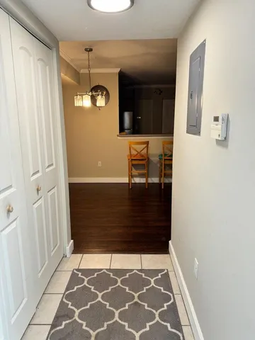 a view of an entryway door