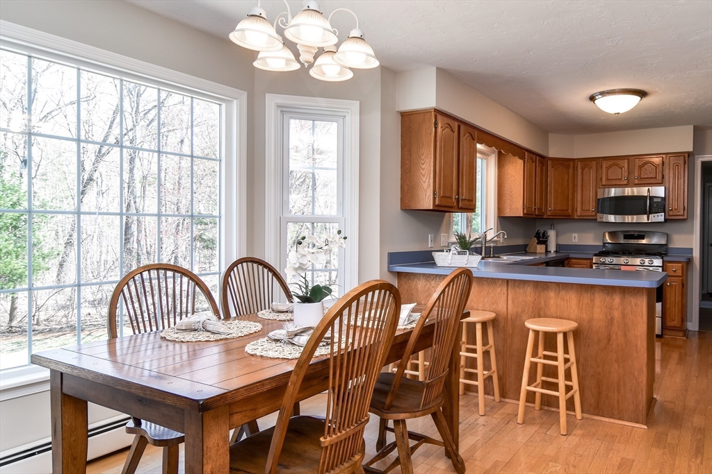 16 Russet Hill Road Ashland, MA 01721 - Photo 10 of 30 a view of a dining room with furniture window and outside view