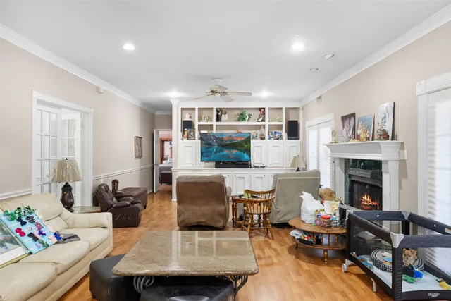 a view of room with guitars and closet