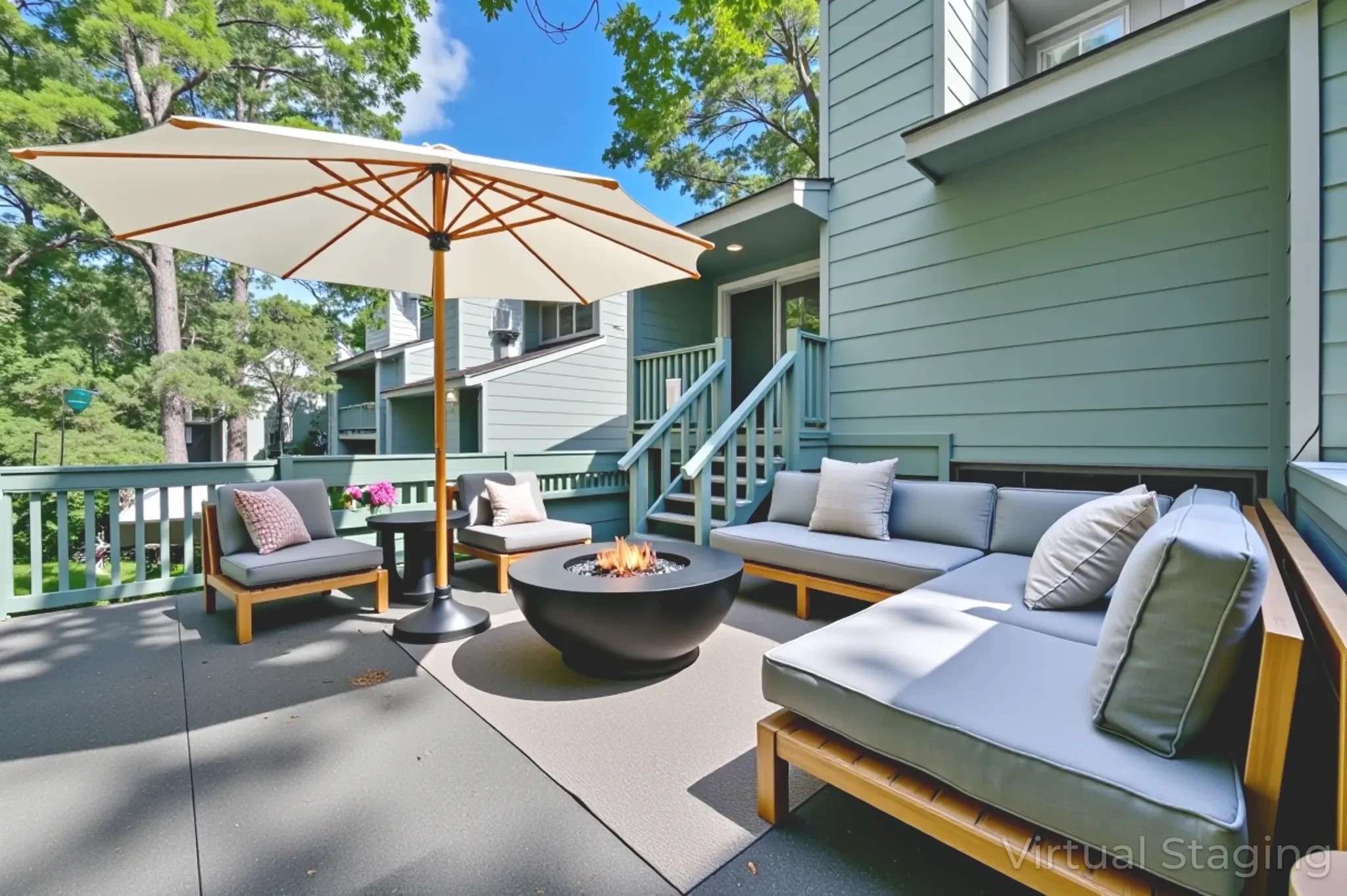 162 Villa Way Coldspring, TX 77331 - Photo 21 of 28 Balcony off Primary Suite/Staged