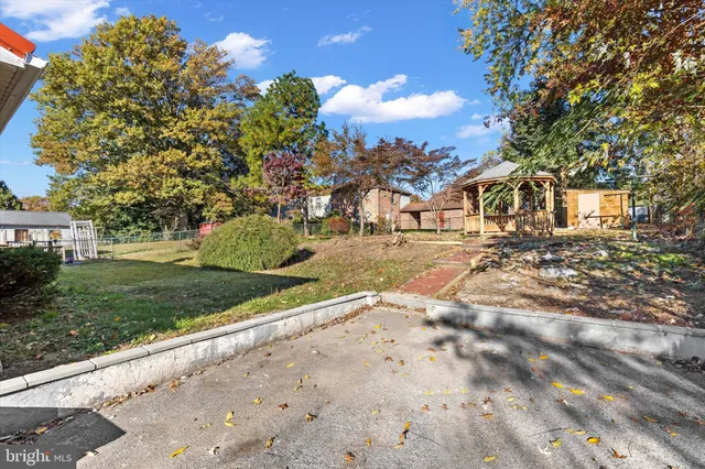 a view of outdoor space with garden