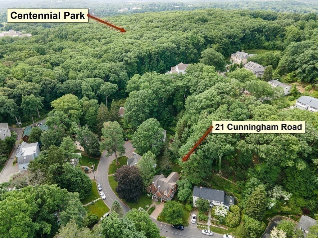 21 Cunningham Road Wellesley, MA 02481 - Photo 22 of 23 an aerial view of a house
