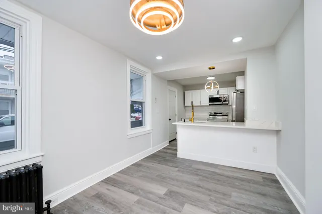 a view of kitchen and window