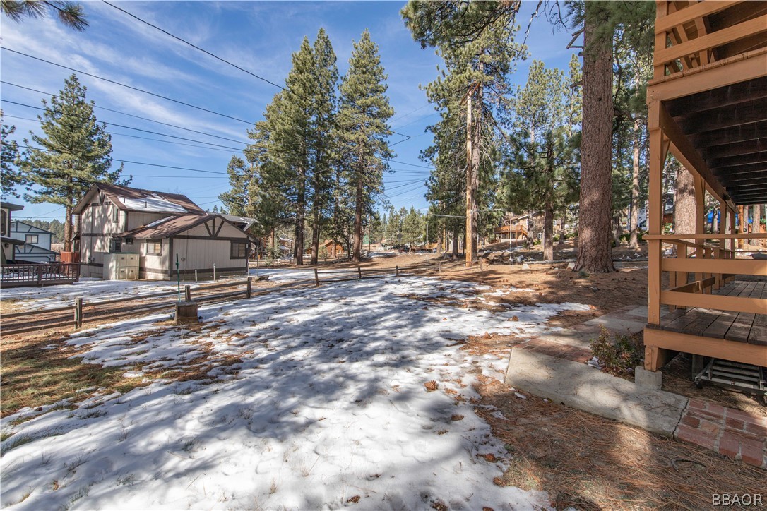458 Edgemoor Road Big Bear Lake, CA 92315 - Photo 43 of 47 a view of house with trees in the background