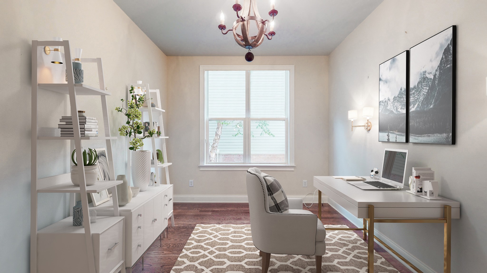 718 Pearre Springs Way Franklin, TN 37064 - Photo 17 of 46 a living room with furniture a chandelier and a window