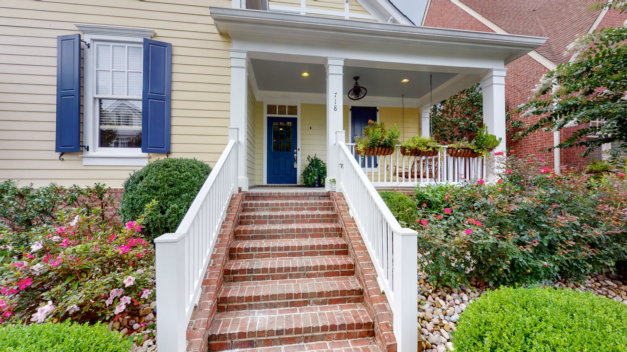 718 Pearre Springs Way Franklin, TN 37064 - Photo 35 of 46 a view of a house with fountain and potted plants