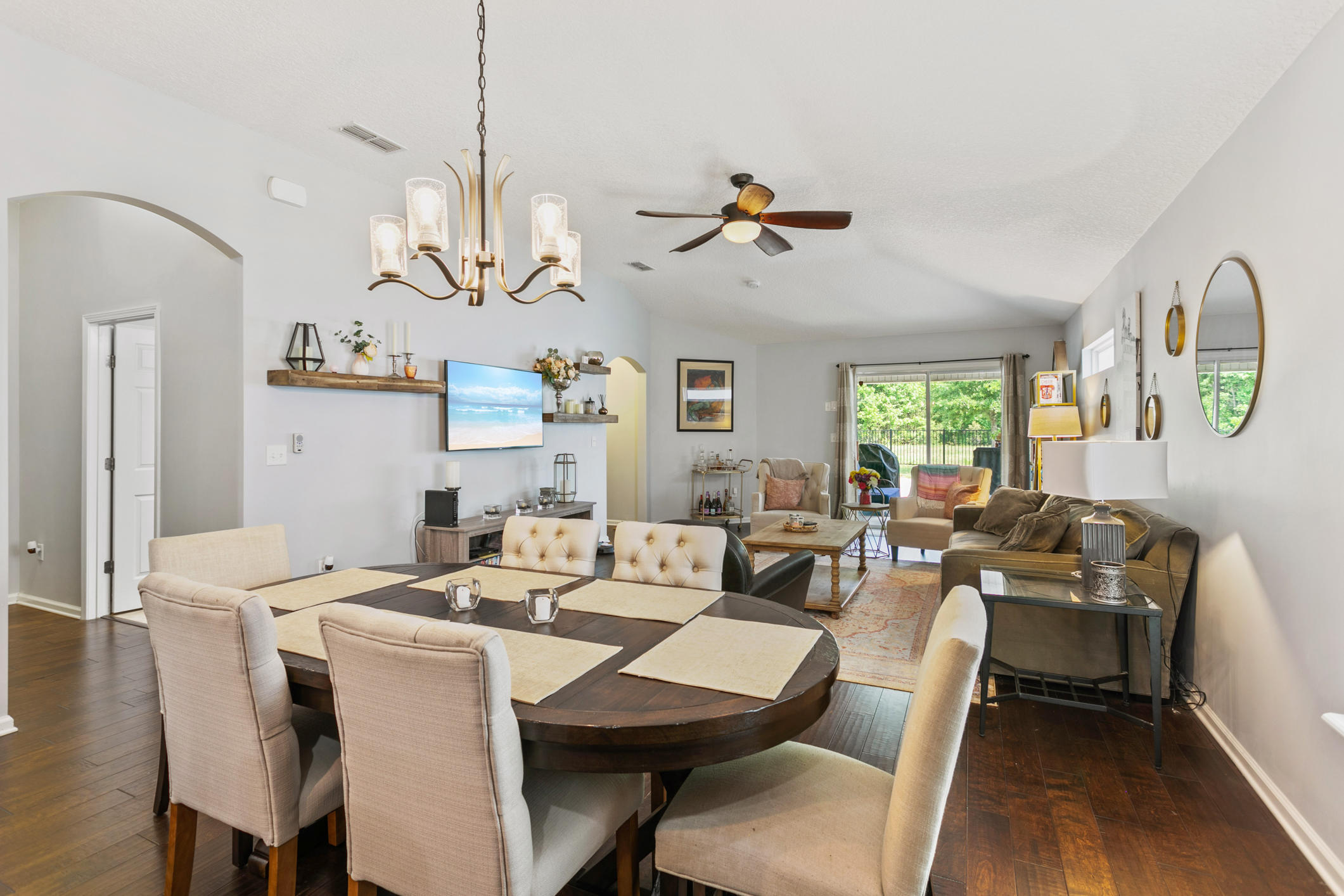1365 Royal Dornoch Drive Jacksonville, FL 32221 - Photo 13 of 32 a view of a dining room with furniture window and wooden floor