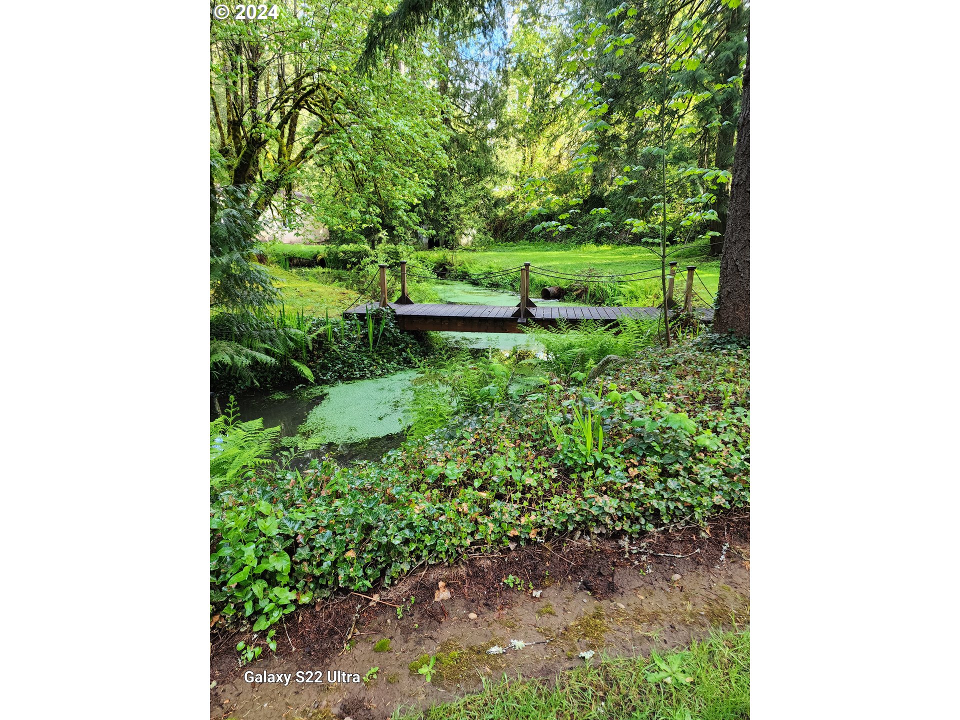 19216 South Neil Road Estacada, OR 97023 - Photo 24 of 33 a backyard of a house with a yard and outdoor seating