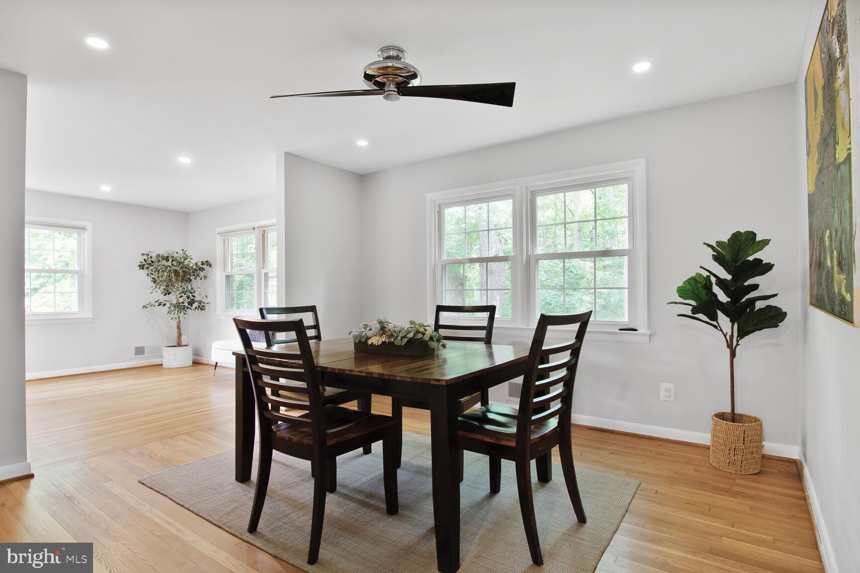 10611 Meadowhill Road Silver Spring, MD 20901 - Photo 9 of 29 a view of a dining room with furniture and a potted plant