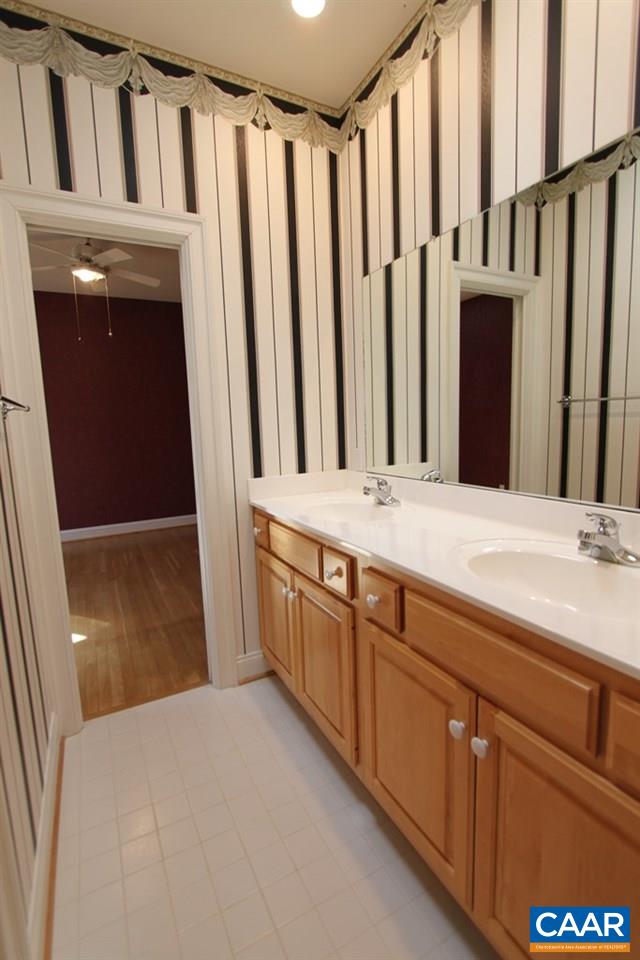 245 Terrell Road West Charlottesville, VA 22901 - Photo 18 of 23 a bathroom with a double vanity sink and a mirror