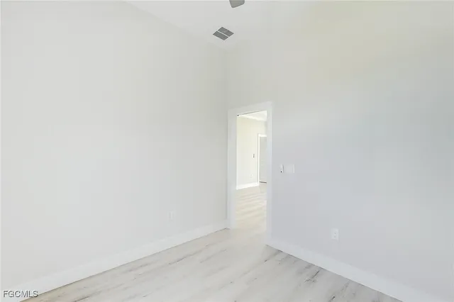 a view of an empty room