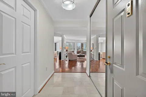 a view of an empty room