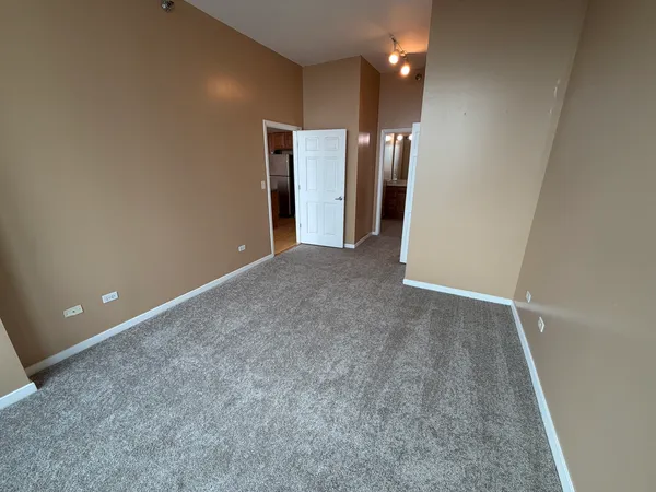 a view of a hallway with space