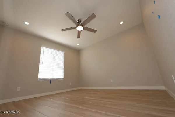 a view of kitchen with wooden floor