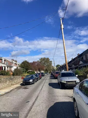a car parked on the side of a street