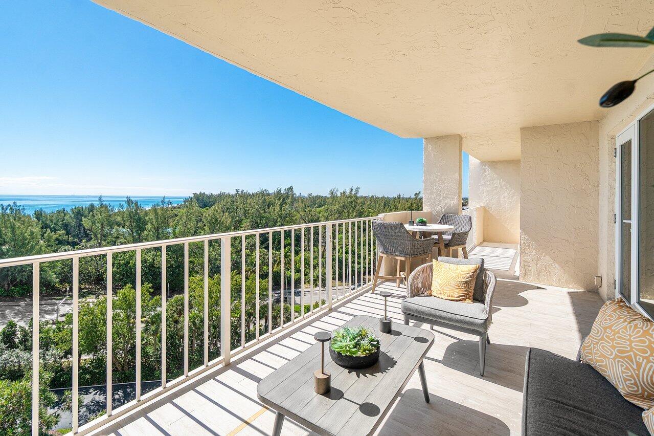 4001 North Ocean Boulevard, Unit 907 Boca Raton, FL 33431 - Photo 35 of 58 LARGE BALCONY