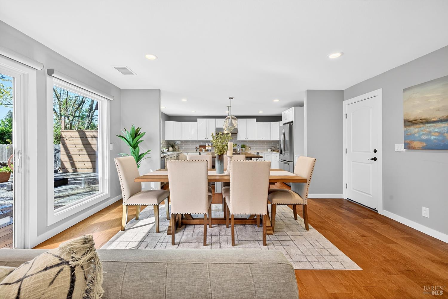 4720 Granada Drive Santa Rosa, CA 95409 - Photo 11 of 68 a view of a dining room with furniture and wooden floor